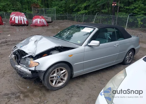 2004 BMW 325Ci из США, поврежденный, VIN WBABW33454PL31304